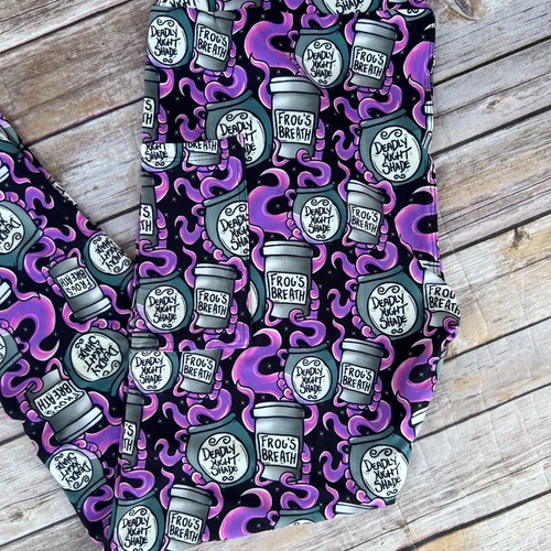 Potions Witch Halloween Women's Leggings TC Plus Size 12-20 - Picture 2 of 3