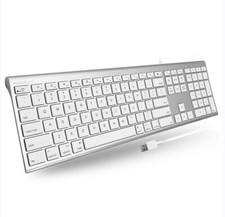 Macally Ultra Slim USB Wired Keyboard for Mac With 4.5 ft USB cable: BRAND NEW