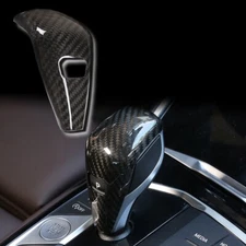 Gloss Real Carbon Fiber Gear Shift Knob Cover Trim Fits 20-23 F44 F40 M235i GC