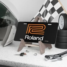 Roland Drums Logo Vanity Plate - New DJ Synth EDM Music Style Car Tag USA