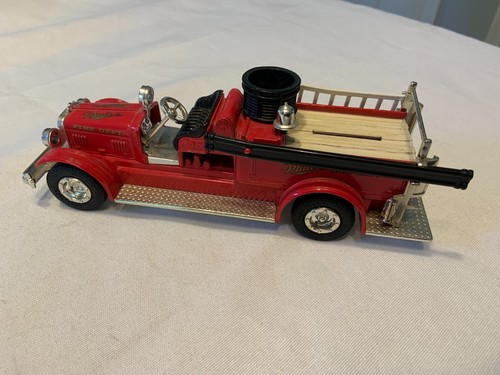 Ertl Chevrolet 1926 Seagrave Fire Truck Bank W/ Miller Beer Logo RARE 1/30 - Afbeelding 2 van 6