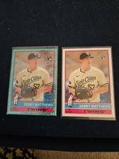 2025 Topps Heritage ZEBBY MATTHEWS GREEN BORDER SPARKLE/BASE ROOKIE CARD #309