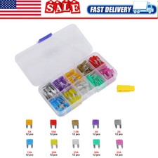 120pc MINI Blade Fuse Assortment Auto Car Motorcycle SUV FUSES Kit APM ATM UTV