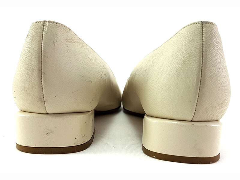 Bally Beige Leather Pumps Python Cap Toe Block He… - image 7