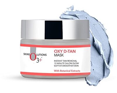 O3+ Oxy D-Tan Mask Instant Tan Removal &Sun Damage Protection-Smoothens Skin-50g