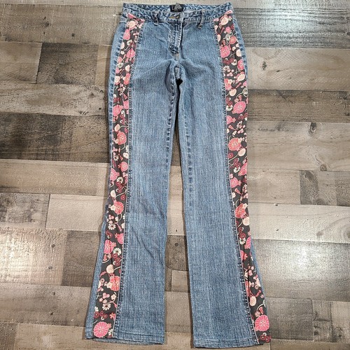 Low Rise Bootcut Floral Side 