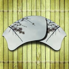 US Silver Replacement Lenses for-Oakley Flak Jacket XLJ Polarized