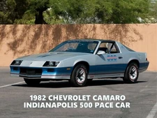 1982 Chevrolet Camaro NEW Metal Sign: Indianapolis 500 Pace Car Model