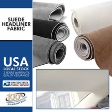 1/8" Thick Suede Headliner Fabric Foam Back Auto Roof Repair Upholstery Material