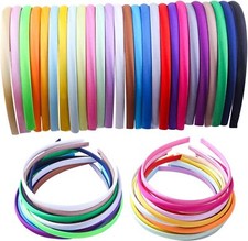 HeadBands for GirlsDIY Satin Covered Girls Headbands1cm Width Craft Headbands...