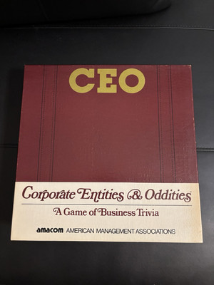 CEO Corporate Entities & Oddities, American Management Association Amacom Excel