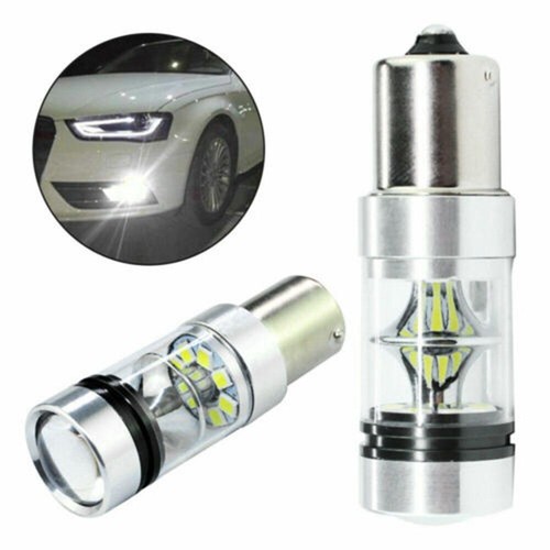 Reliable Performance 2PCS 100W LED Stop Reverse Light Bulbs 1156 BA15S - Picture 21 of 24