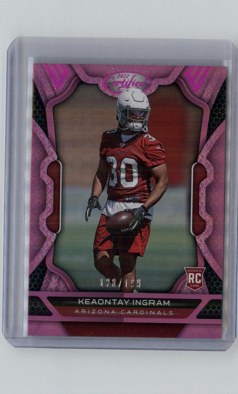 Keaontay Ingram Panini Certified #194 Mirror Pink