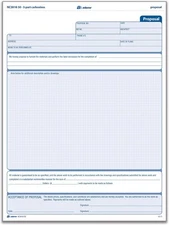 Adams Proposal Unit Form, 3 Part, Carbonless, 8.5 x 11.44 x inches