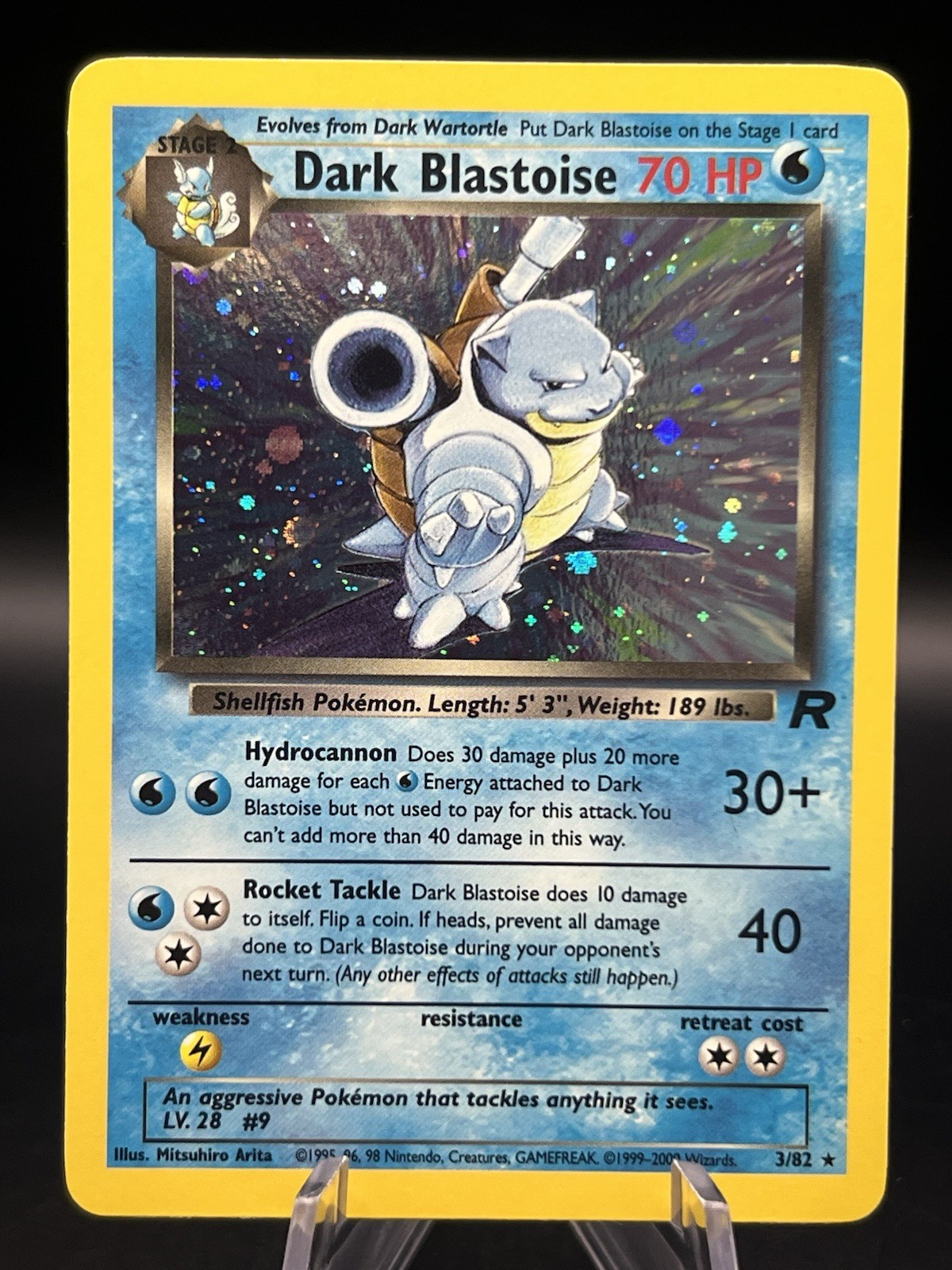 Pokemon TCG HOLO Dark Blastoise 3/82 Team Rocket Near Mint