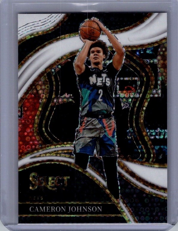 2023-24 Panini Select #212 Cameron Johnson White Disco Prizm #/75