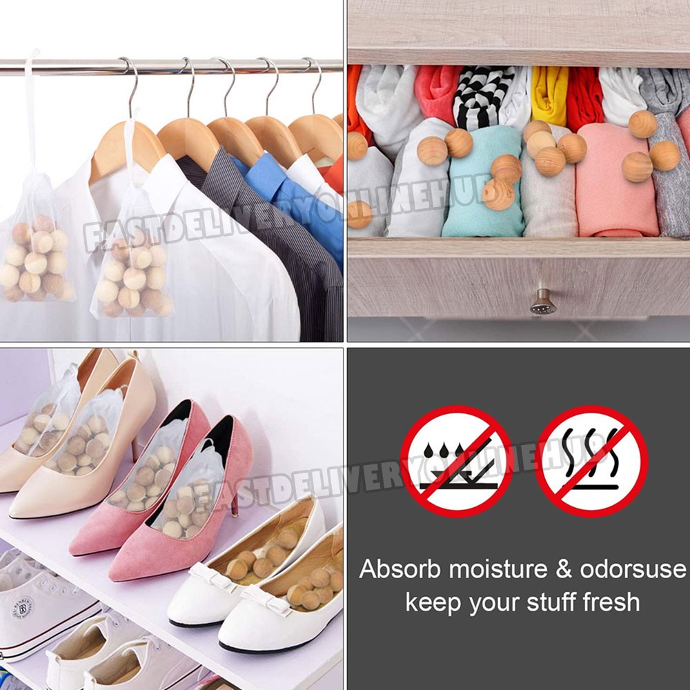 100pcs Cedar Mothballs Natural Scented Insect Repellent Safe Effective AU