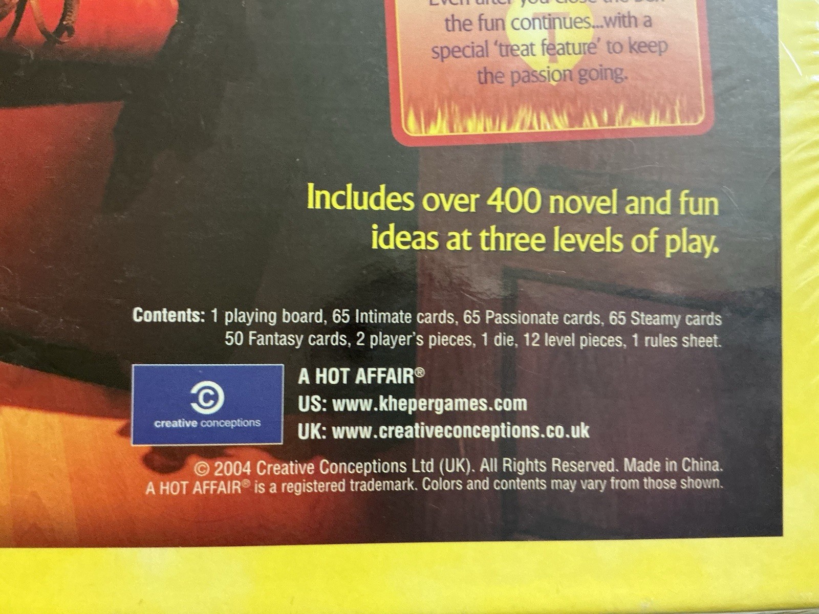 A Hot Affair, with your partner - 2004 Adult Game of the Year - NEW SEALED