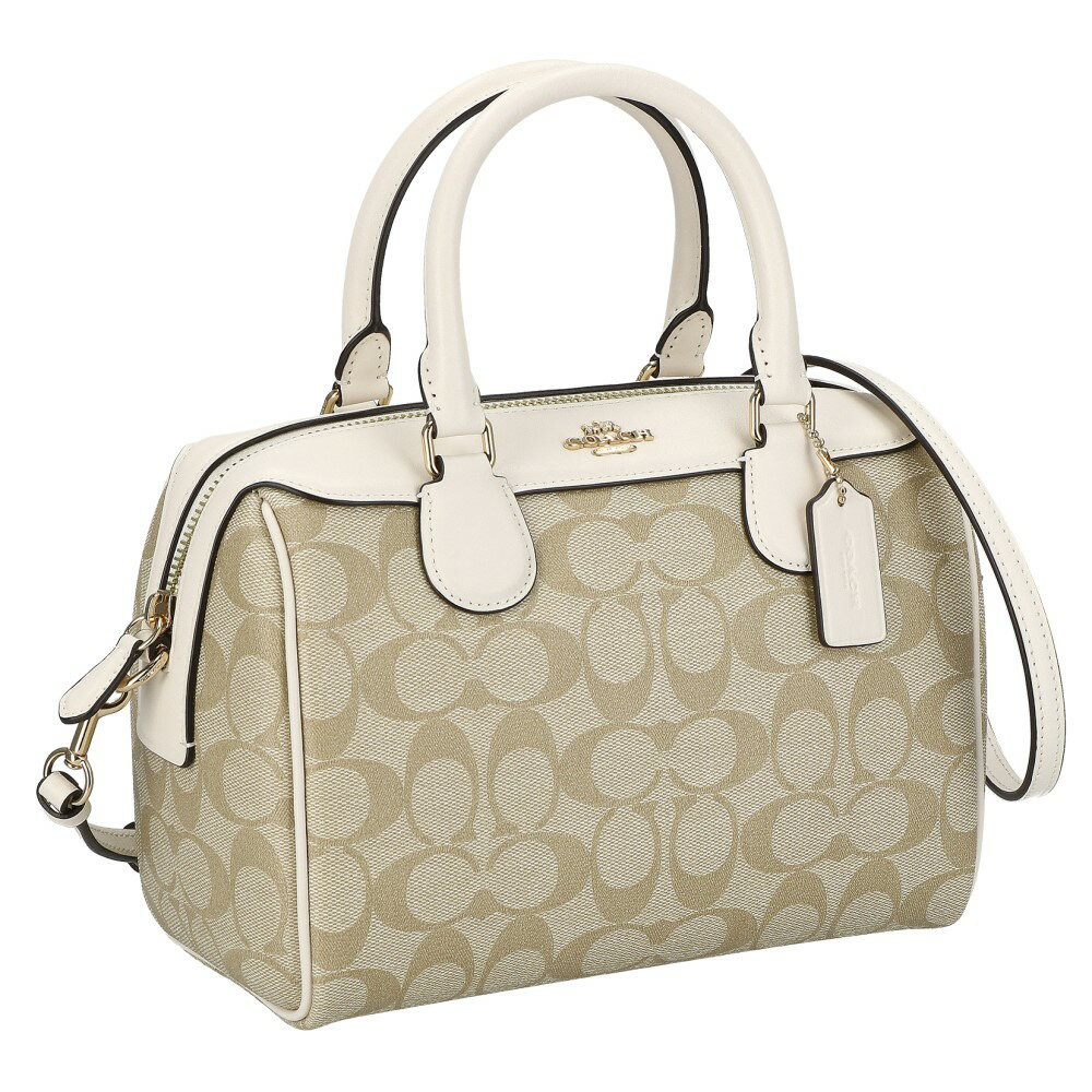 Coach Shoulder Bag Women's Signature Rowan Satchel White COACH