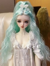 1/4 1/3 Curly Hair with Braided Design High Temperature Fiber Wig For BJD Doll