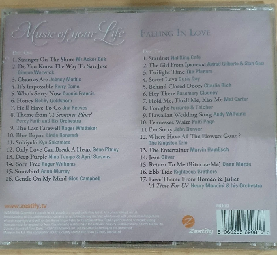 Musik CD | Music Of Your Life - Falling In Love 2 CDs Neu - Bild 2 von 2