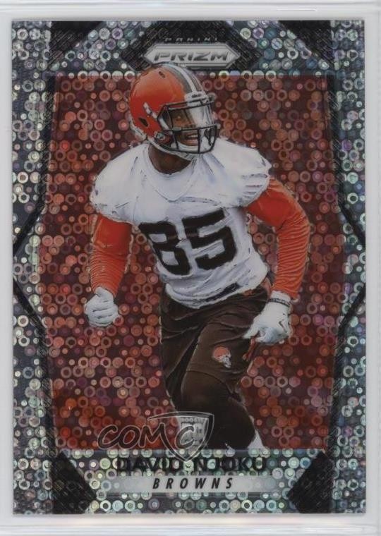 2017 Panini Prizm Rookies Disco Prizm David Njoku #201 09rp