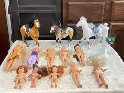 Vintage Kid Core Doll Lot (2) ~ 10 Dolls, 3 Horses & More