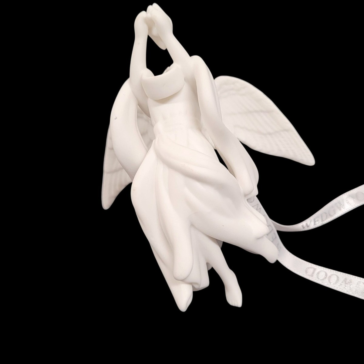 Wedgewood Angel Collection Flying Angel w Star Jasperware White
