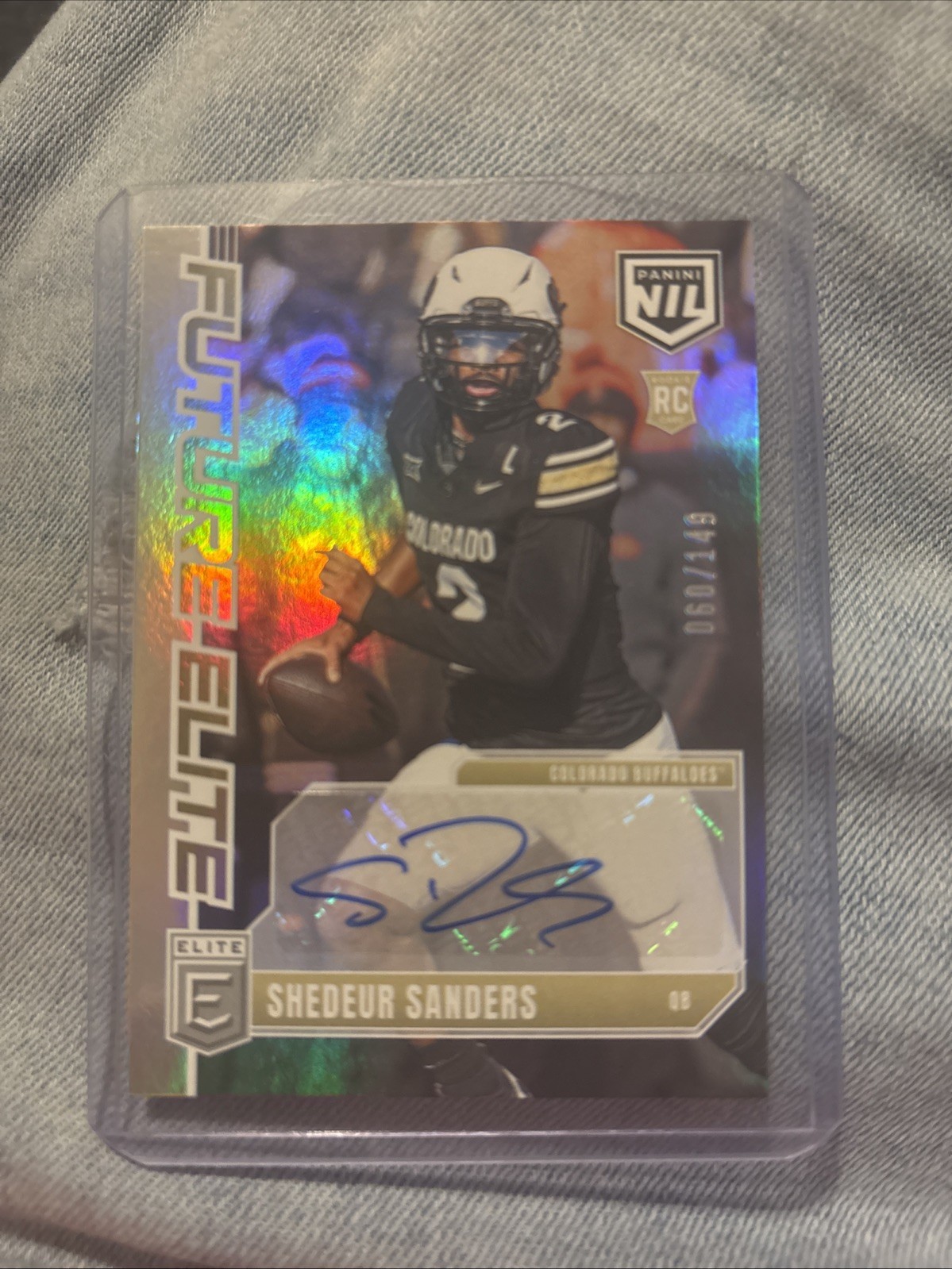 2025 Panini Donruss Elite Future Elite Autograph Shedeur Sanders Auto CLEAN /149