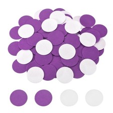 200 Pcs Adhesive Felt Circles 38mm 1-1/2" Circle Stickers Light Purple/White