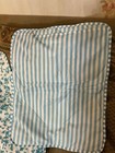 Modern Southern Home White Blue Floral Standard Set Shams 20" x 26" Quilted NWOT — photo 6