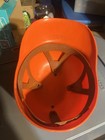 Vintage Roosevelt Raceway Promotion Helmet. Plastic Orange In Ex. Con. Rare 70”s — photo 2