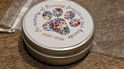 Haustier Hund, Katze Verlust, Kaninchen, Asche Urne personalisiert Andenken Dose Geschenk zur Erinnerung an
