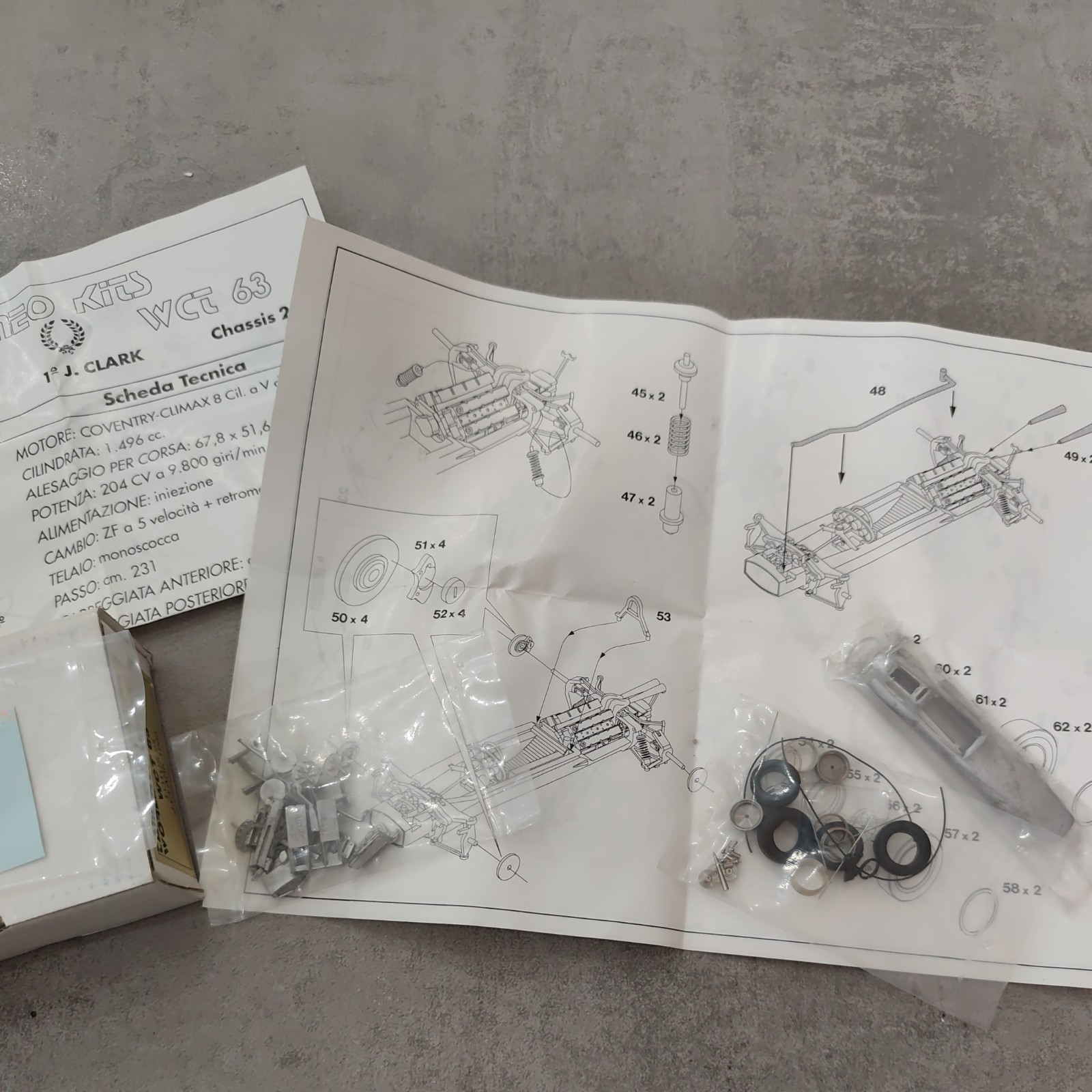 1/43 kit TAMEO WCT LOTUS 25 1963