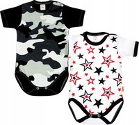 Body Kurzarm 2Er-Pack Moro Stars GrößE 62 Klekle