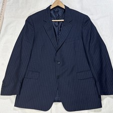 Brooks Brothers Dark Navy Blue Pin Stripe Blazer 46R - Made in ITALY