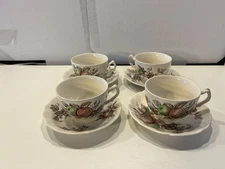 Johnson Brothers Harvest Time Cup And Saucer Qty 4