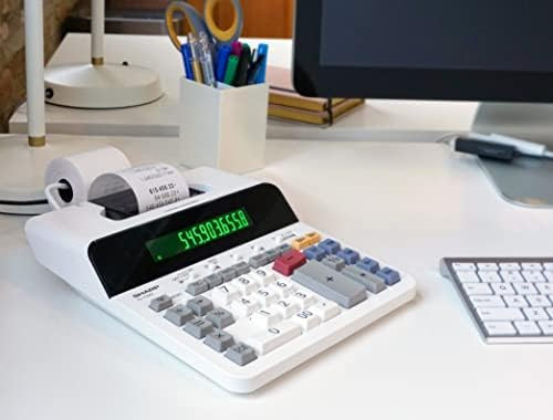 Large Print Thermal Printing Calculator with Backlit LCD Easy Paper Change - Picture 4 of 6