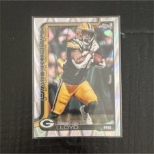 Topps Chrome Parallel MarShawn Lloyd Green Bay Packers Football Card