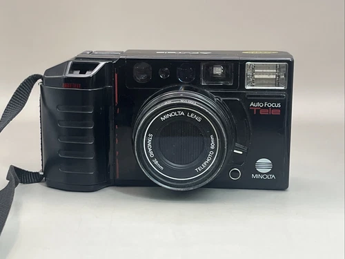 MINOLTA AF-TELE  Point & Shoot Film Camera - Working READ