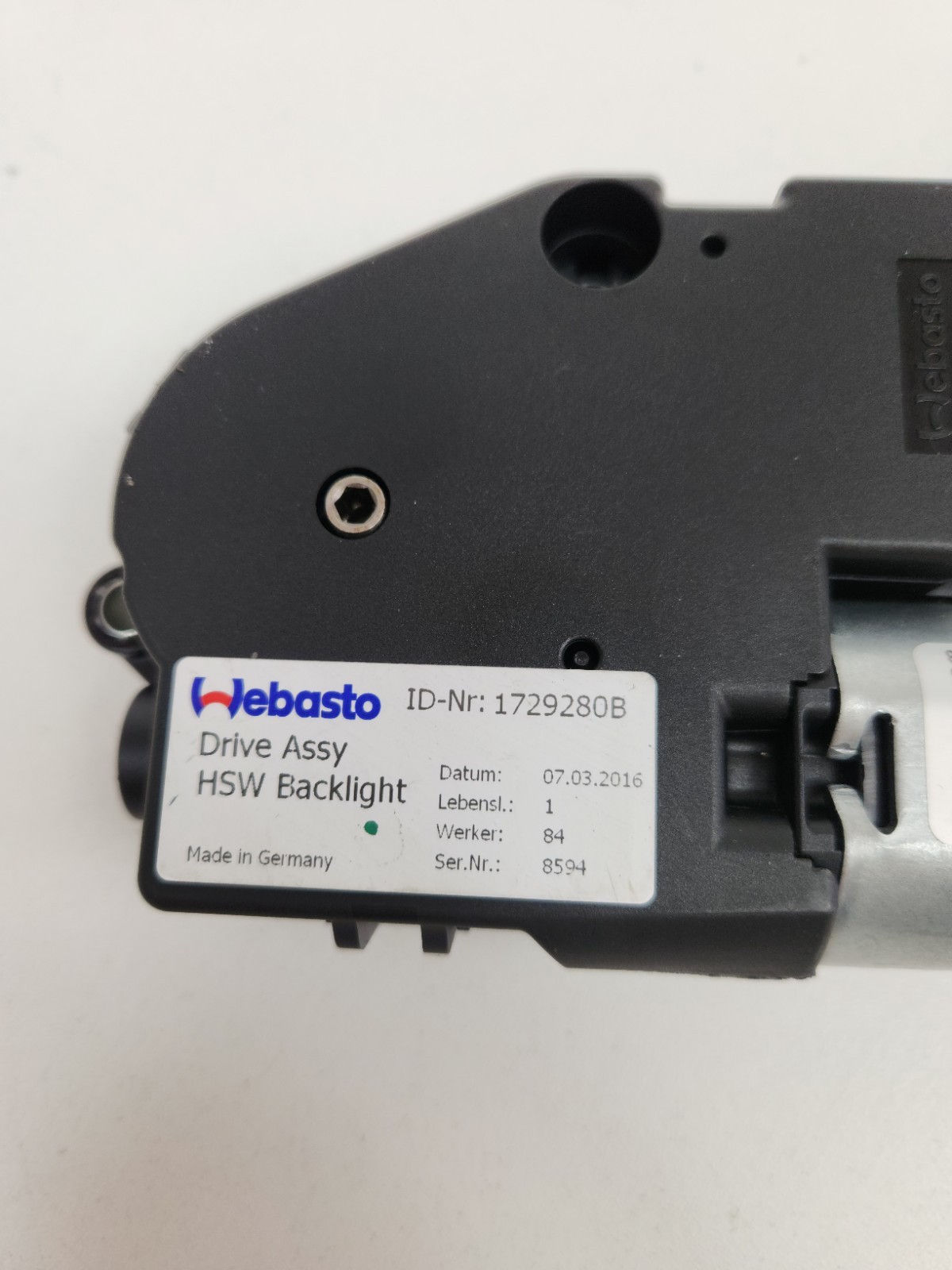 2015-2017 MCLAREN 675LT REAR WINDOW GLASS ROOF MOTOR DRIVER UNIT OEM 