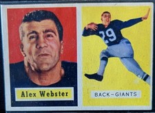 1957 Topps Alex Webster #121 New York Giants Back