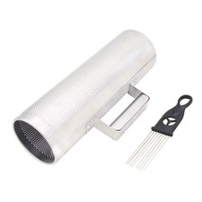 Stainless Steel Guiro 12"x4" Percussion Instrument with Scraper for Music Tra