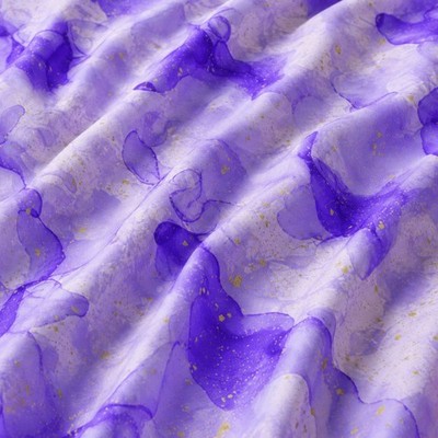 Timeless Treasures Evening Glow Purple Water Swirl Cotton Fabric by the Yard