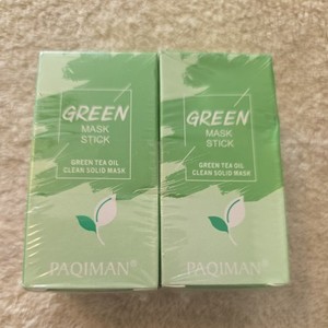 SET OF 2 Green Tea Oil Clean Solid Mask Purifying Face Mask Paqiman