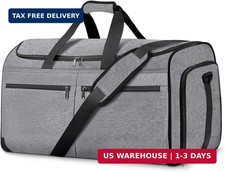 Carry on Garment Bag for Travel, Convertible Travel Duffel Suit with Shoe Compar