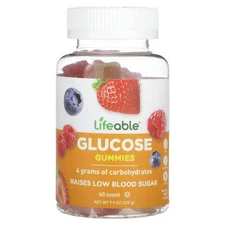 Glucose Gummies, Natural Berry, 60 Gummies
