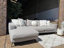 Sofology Light Grey Corner Sofa Chaise In Excellent Condition And Can Deliver
