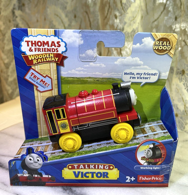 Talking Victor Fisher Price Working Light Thomas & Friends Wooden Railway 2013