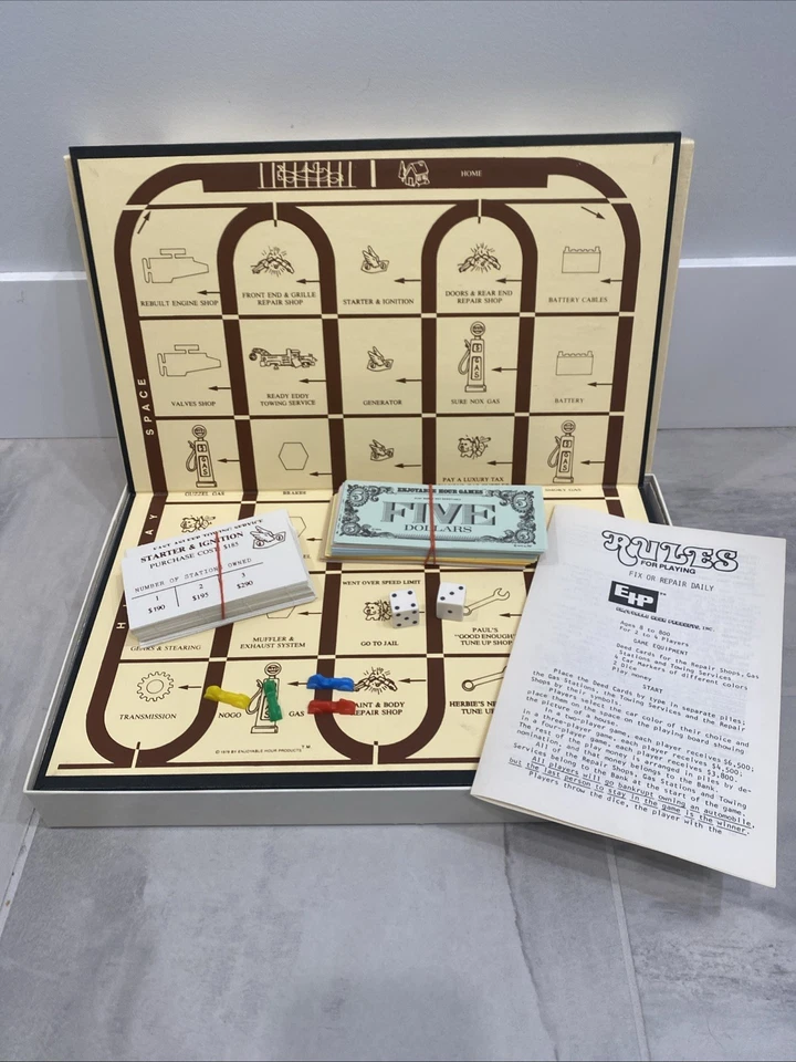 Rare EHP Fix Or Repair Daily Board Game, 1979, F-202 - Bild 2 von 4